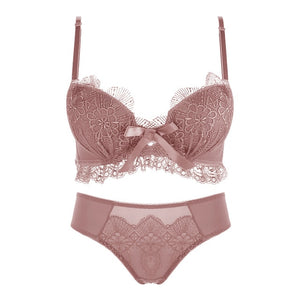 Sexy Lace Lingerie Underwear Sets Push Up Padded Bras Three Hook-and-e Women Lingeries Sexy Lace Lingerie Underwear Sets Push Up Padded Bras Three Hook-and-e Women Lingeries